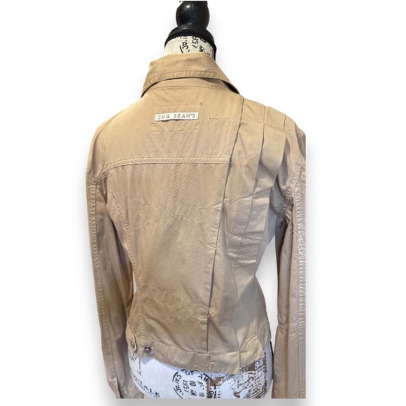 JPG Jean’s by Gaultier Beige Button-Front Jacket – Size D 42 (≈ US Medium) - Picture 5 of 13